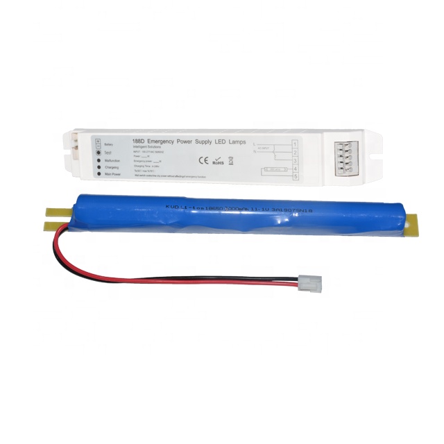 LED tube emergency battery for T8 light 90 minutes full power emergency driver