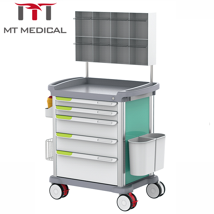 Hospital ABS Plastic Anesthesia Medical Emergency Trolley Price