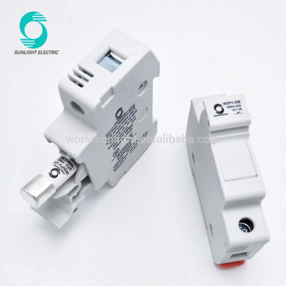 High quality 12V 48V 500V 1000V Solar photovoltaic PV Fuse and fuse holder