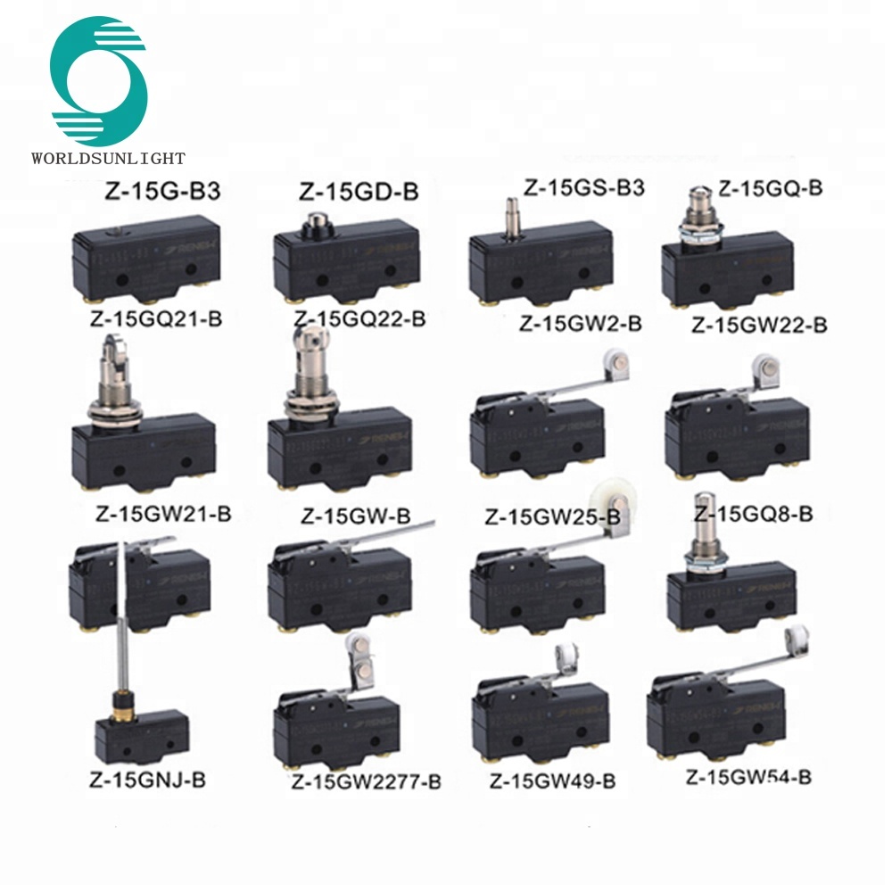 IP67 IP40 CE approval variety lever types spdt momentary 16A 250V mini 25t85 types of micro switch microswitch