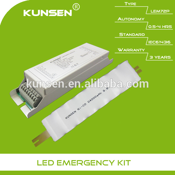 Emergency battery pack for 40W LED lighting