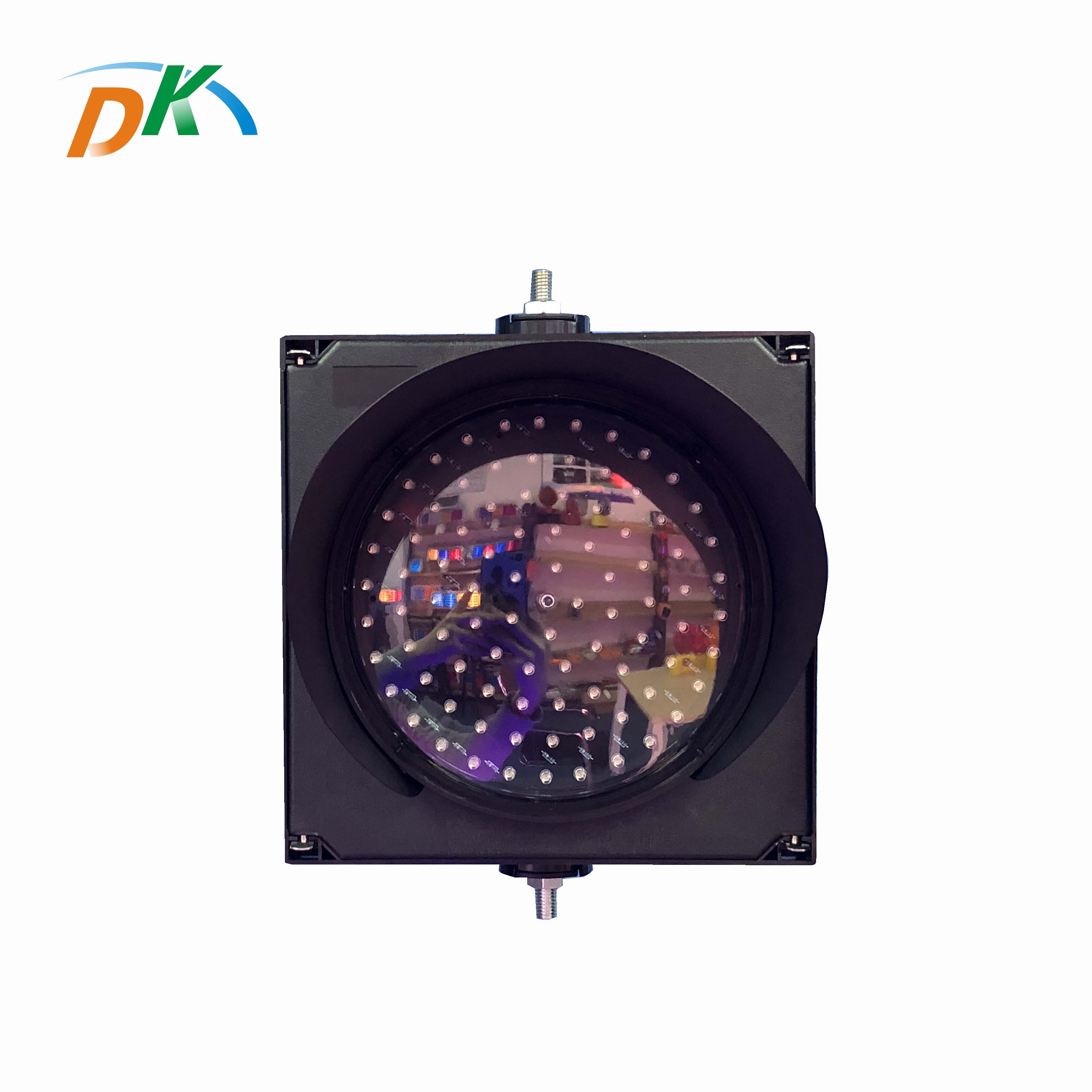 DK roadway security LED solar signal flashing traffic light 200mm diameter