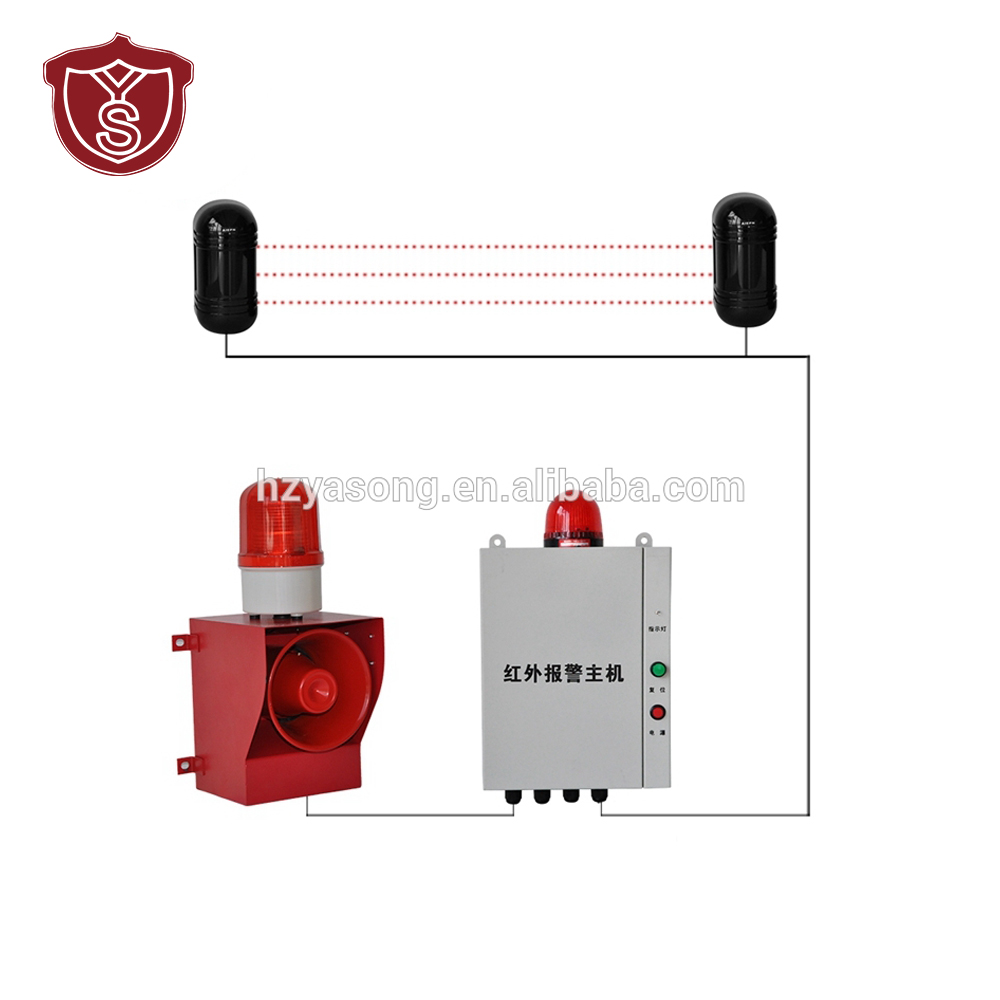 YSHW001A infrared sound and light alarm linkage security system