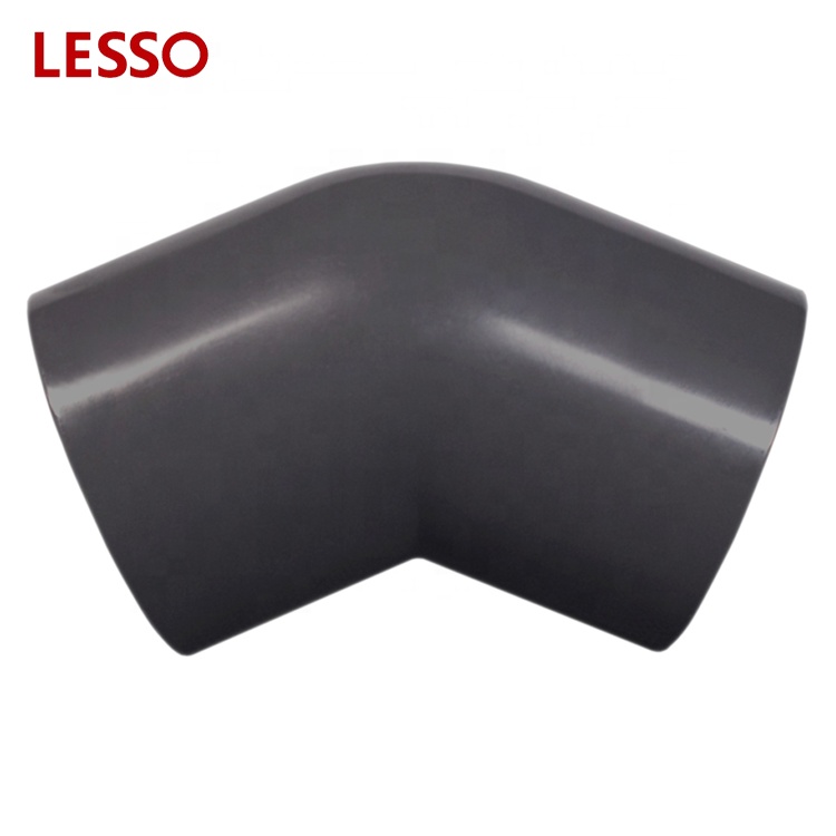 LESSO ASTM standard PVC SCH 80 Schedule 80 fittings 45 degree elbow