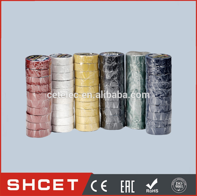 0.13mm*19mm*10m China Insulation PVC Adhesive Tape Requested Color