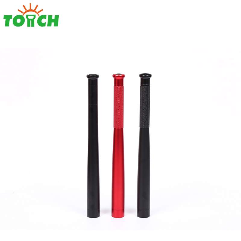 2019 new arrival baton flashlight self defense baseball bat mace shaped led torch light flashlight