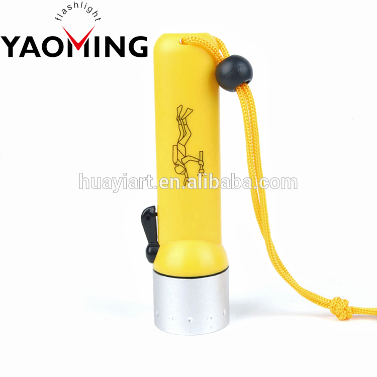 Multi-Color 4*AA Dry Battery XPE 3W Diving Led Flashlight