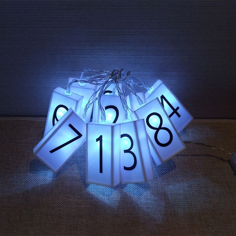 Decorative LED Letter light box 10 LED Plastic lighting Box display letter String Lights