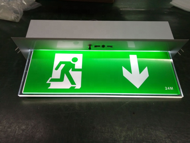 3W ceil mount emerg exit sign