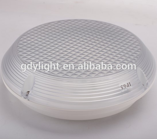 Shenzhen professional manufacturer emergency led round 20w oyster bulkhead ip65 weatherproof rating design for outdoor using