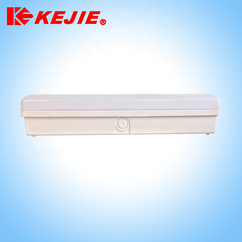 KE198 1X8W fluorescent tube maintained ip65 emergency bulkhead light