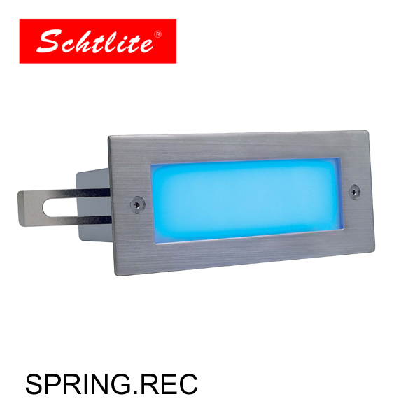 SPRING  Stainless Steel Square Outdoor Wall LED  Recessed Light