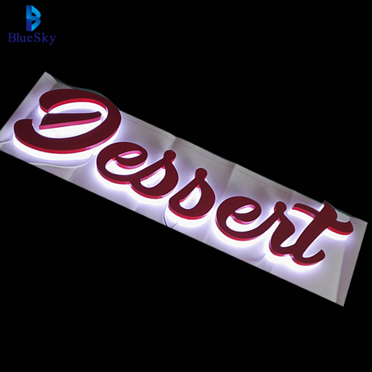 Guangzhou led advertising logo good look acrylic Mini letters sign