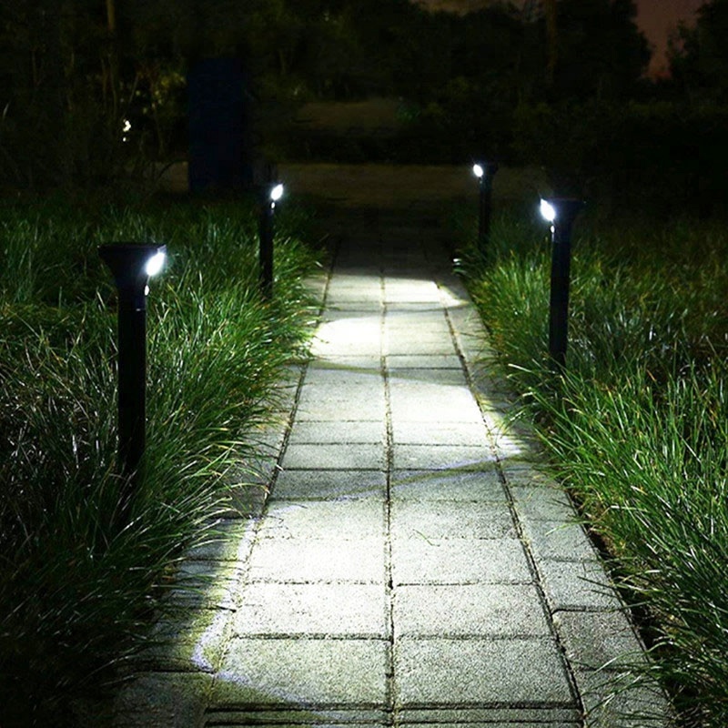 Waterproof panel solar garden spike light outdoor with 0.62 meter Garden PIR Sensor light pole