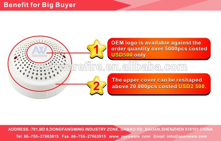 2 Wire 2 LEDs 24V Conventional Photoelectric Combined Smoke And Heat Detector For Alarm Systems