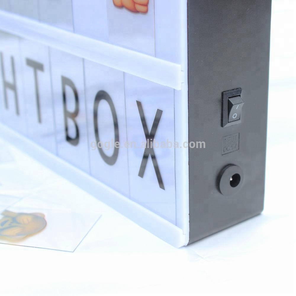 NEW ABS Plastic Material DIY Embassy Lighthouse Signs Wall Decoration Cinematic Style Light Up Box Letters of Light Box