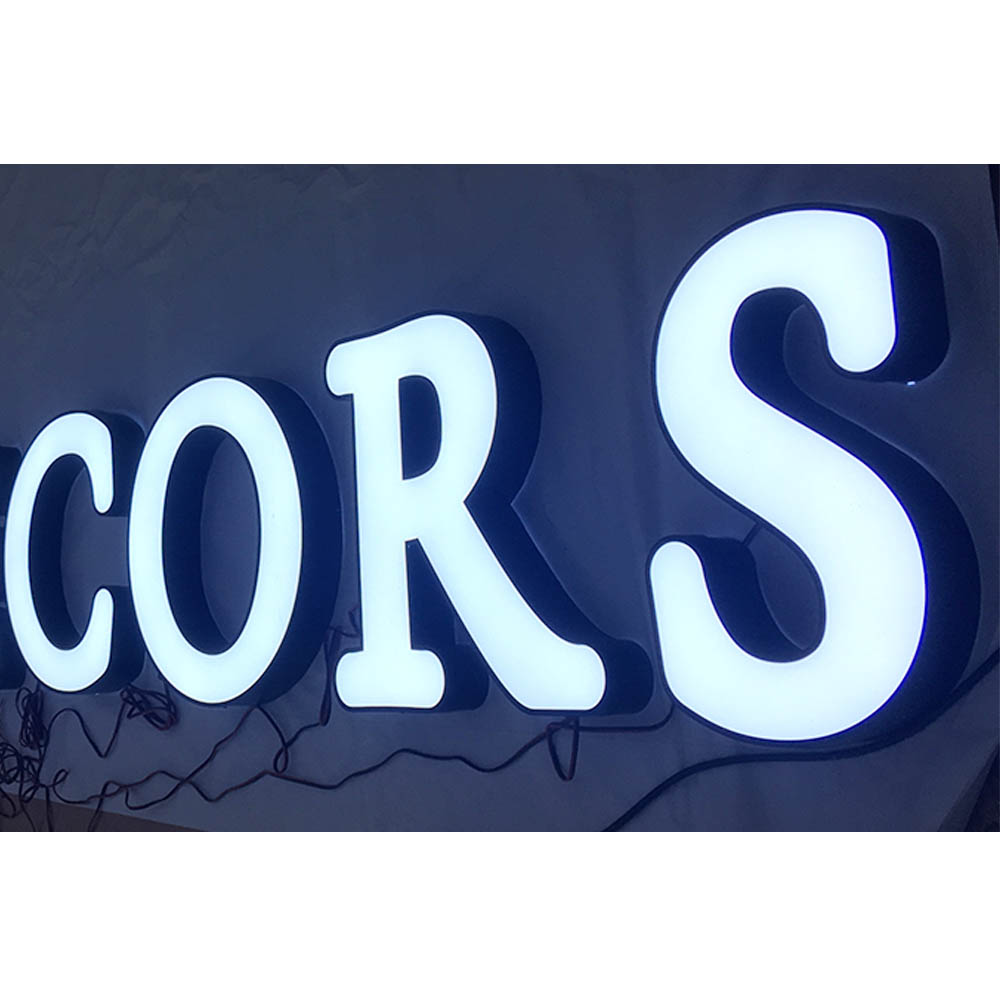 Outdoor waterproof Metal sign stainless steel 3D led channel letter