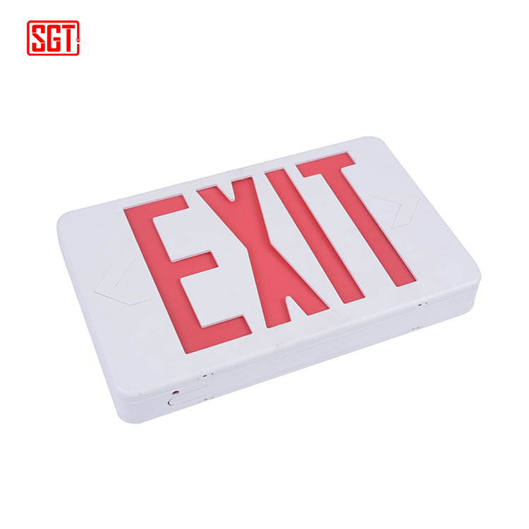 Safety emergency light battery backup emergency exit light sign