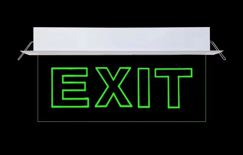 Hot selling Emergency Light alarm picture emergency light double sided led exit sign