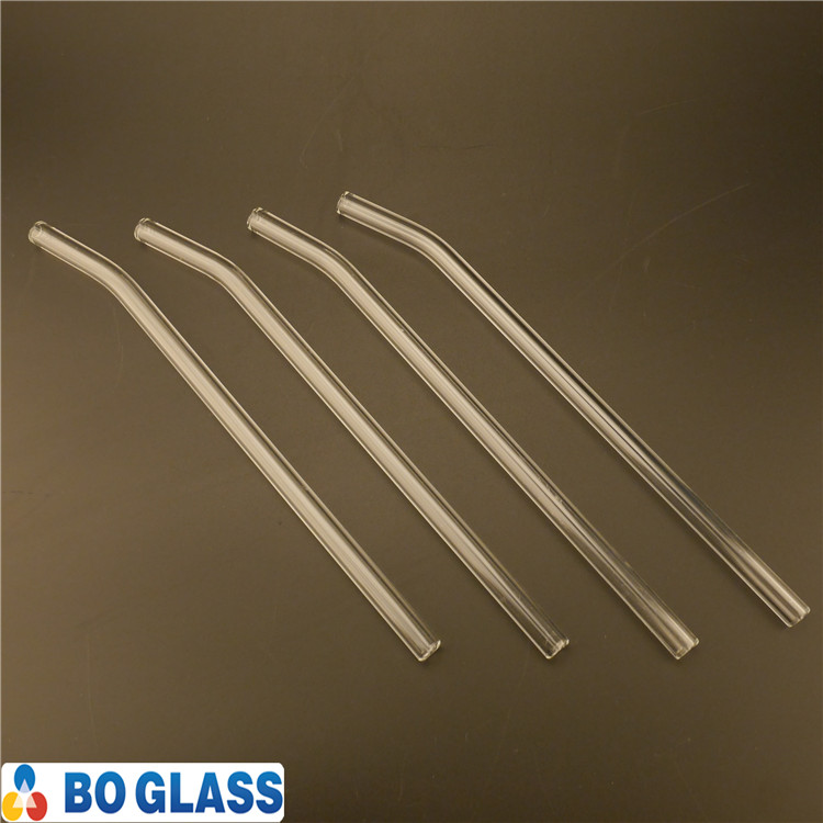 transparent glass straw for juice