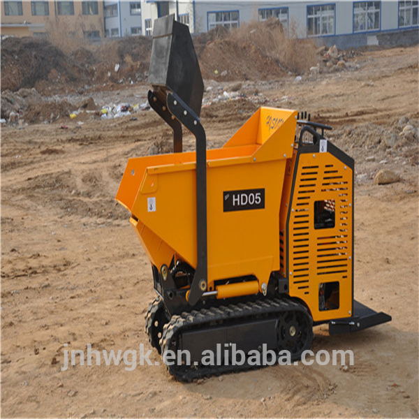 gasoline engine 13 HP skid crawler dumper mini concrete dumper