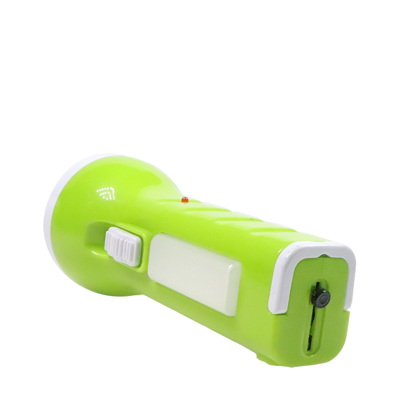 New Design Chargeable Solar Flashlight Green LED Power Charger Flashlight