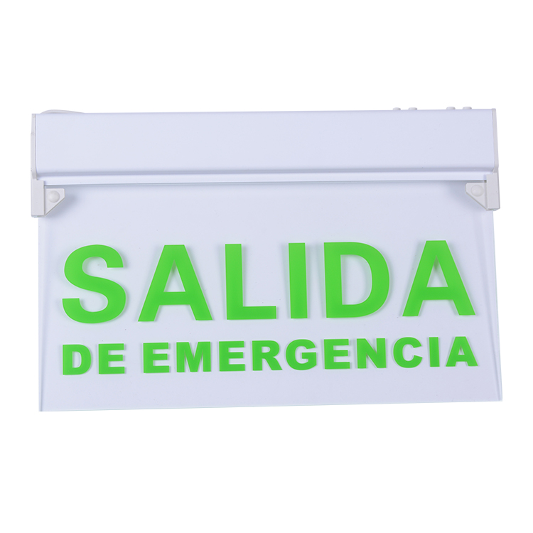 Emergency led light CE RoHS single double sided led exit sign