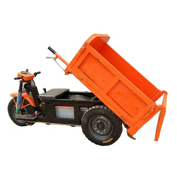 3 wheel electric tricycle mini oil palm dumper