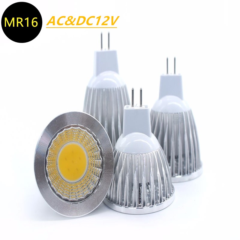 COB 3w 5W 7W dimmable 12v mr16 led spot light