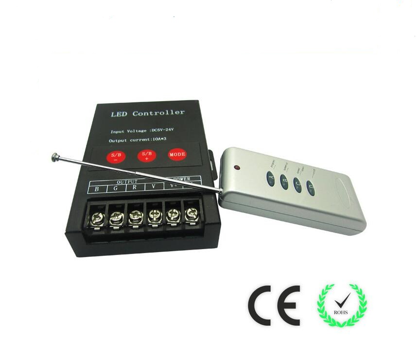 High Power 360W 4 keys RF RGB remote controller for LED strips