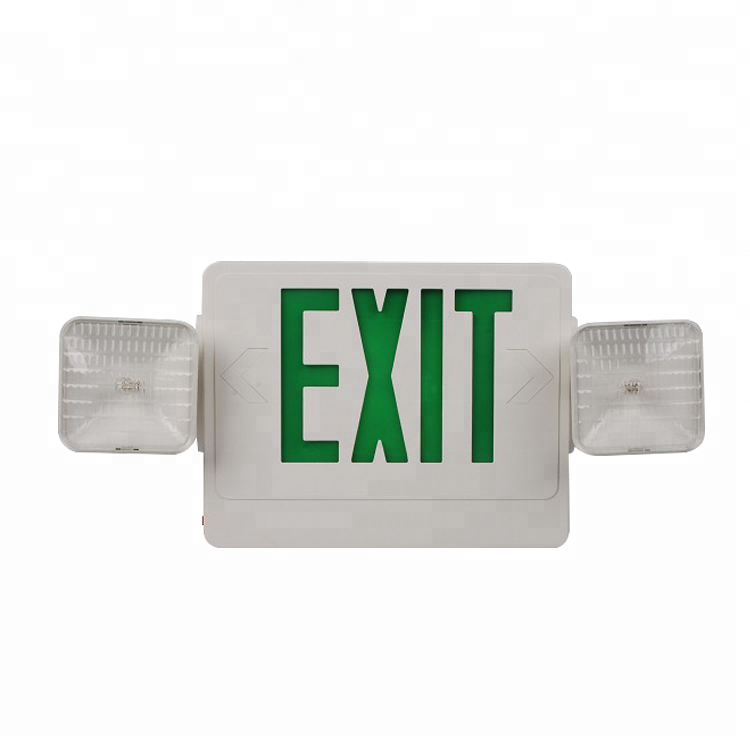 High quality dual voltage combination exit and emergency lights