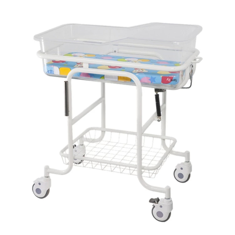 Hospital stainless steel baby cot for sale