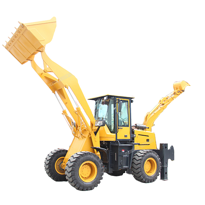 mini  backhoe loader mini digger tow-in-one