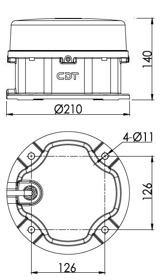 Power Tower Aviation Obstruction Light Red Flashing 2000cd ICAO FAA Standard Airport LED Lighting