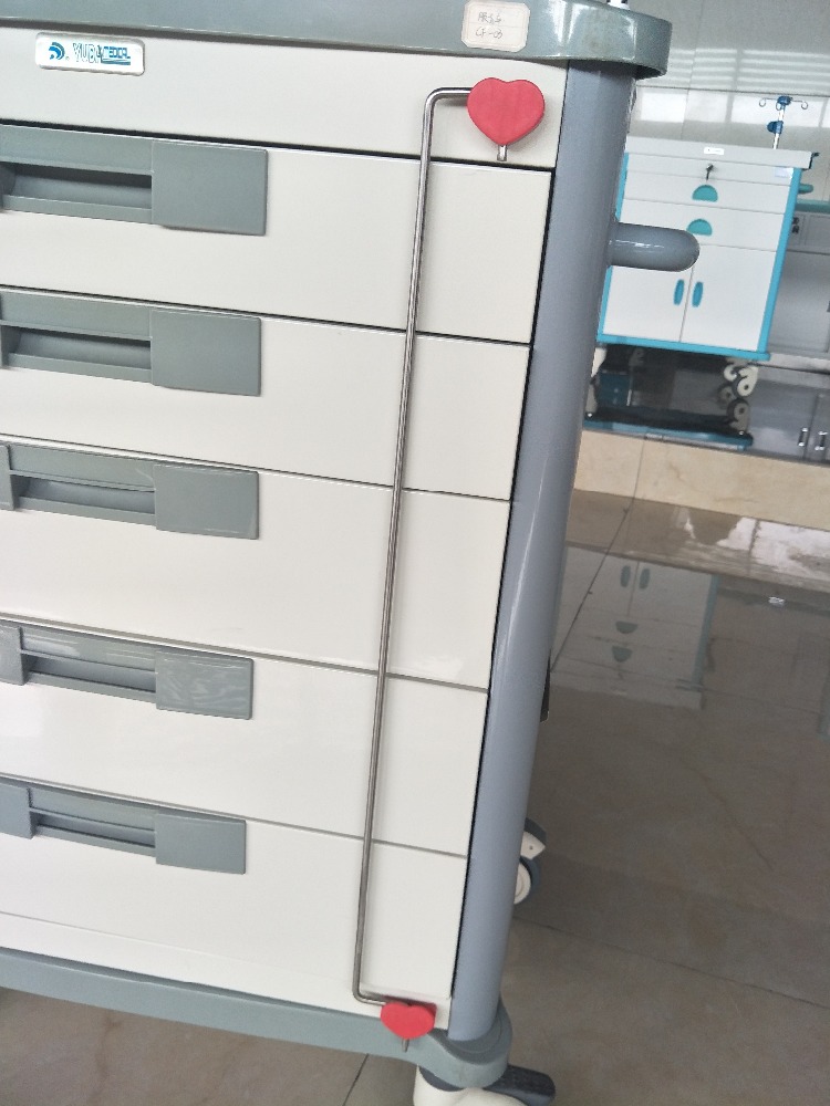 hospital furniture ABS plastic medicine nursing trolley