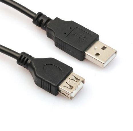 Adapter Cable 2ft/60cm Black USB Male to A Female Extension Extender Data M/F Adapter Cable