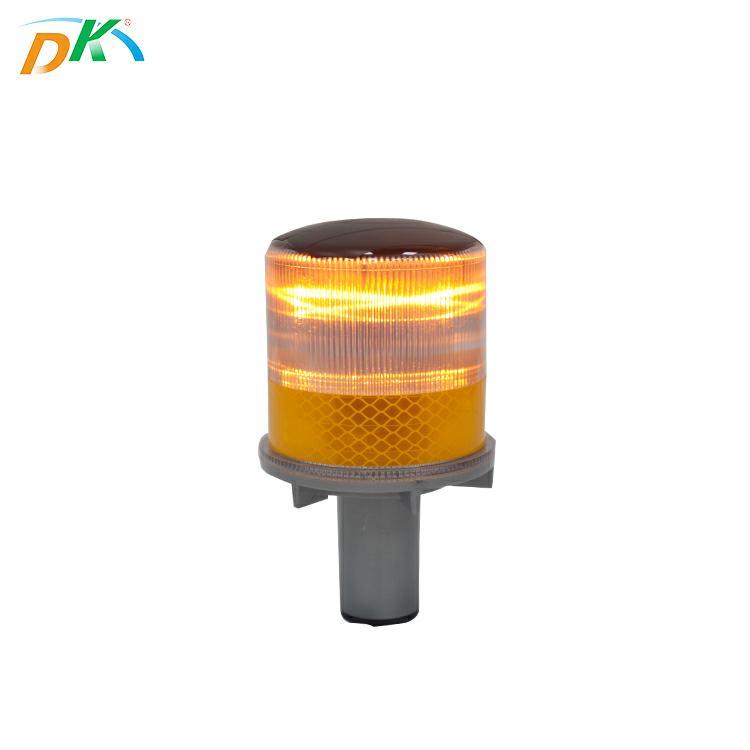 DK flashing traffic cone light solar warning light for roadway