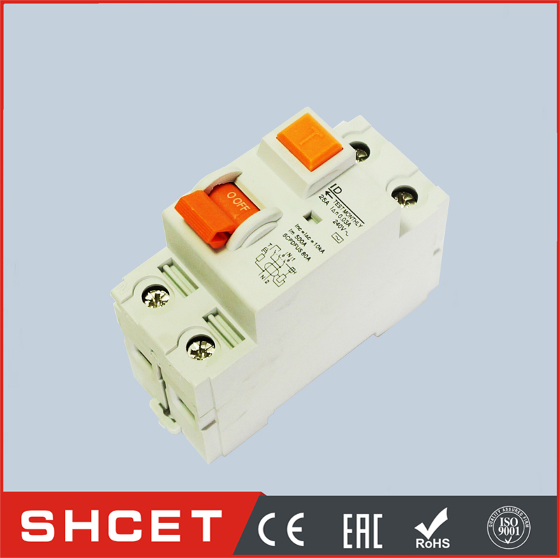 SHCET ID model residual current circuit breaker rccb elcb rcd