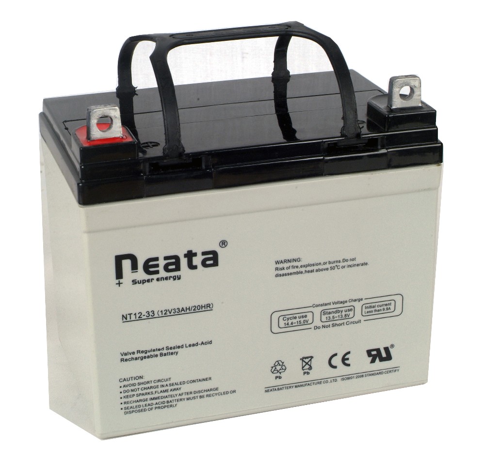 Neata good quality 12V33Ah free sealed rechargeable lead acid battery