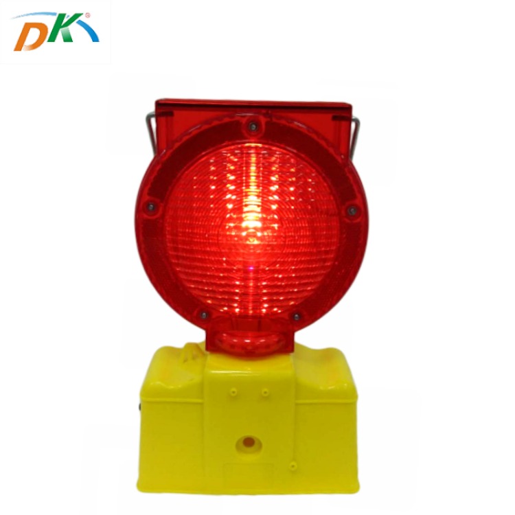 DK LED CE Solar Road Construction Traffic Safety Barricade  Warning Light