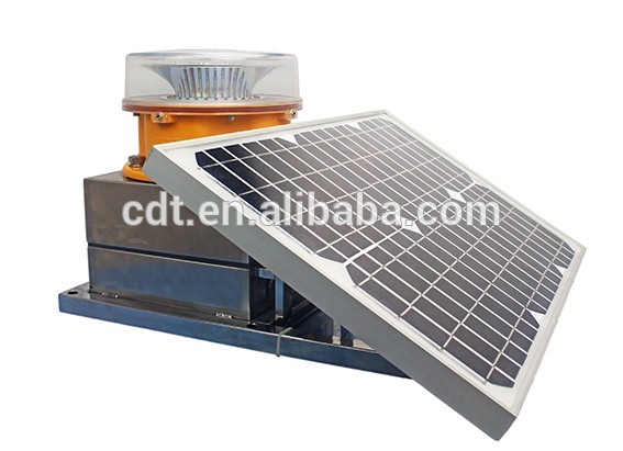 CK-15E single solor panel Solar Powered Aviation obstruction light,Aircraft warning light,solar aviation light