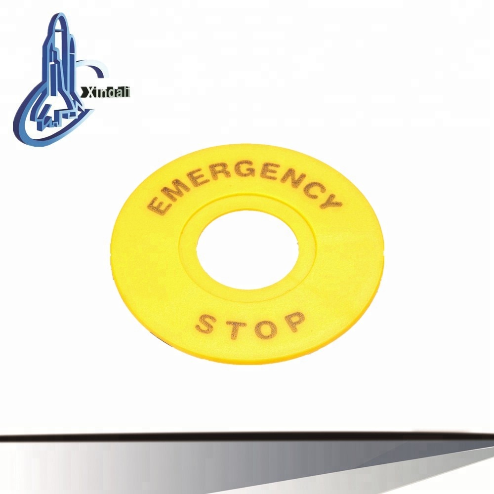 top selling waterproof emergency stop circle/board/push button switch parts LAY5-ER60