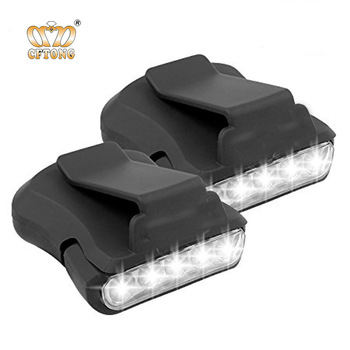 5 LED Clip Headlamp Rotatable Ball Cap Light Cap Hat Light