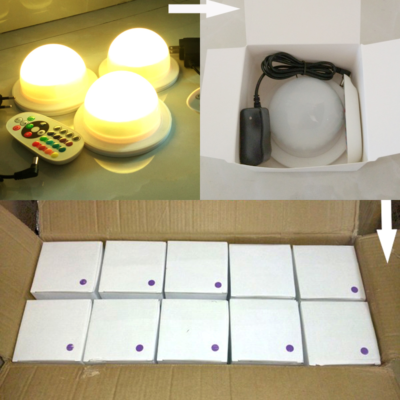 FAST Free Shipping Lithium battery module cordless rechargeable led light for Christmas decoration