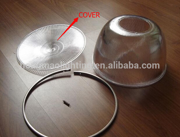 300w led high bay light round lamp housing 22 inch with transparent clear color