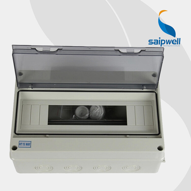 SAIPWELL J 18 Gang Open Mounted Weatherproof ABS Surface Distribution Box