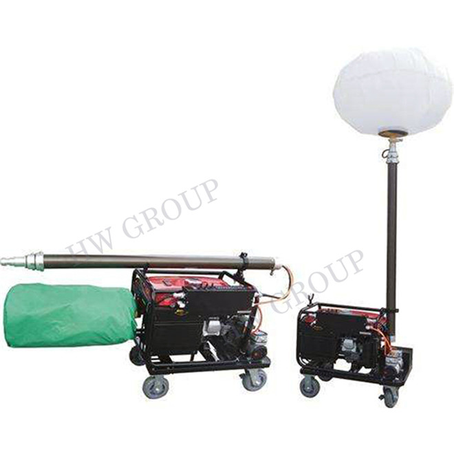 300*4 emergency lighting power 6m telescopic rod portable generator mobile flood light towers