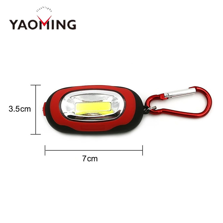 Mini COB LED Flashlight Portable Super Bright Magnet Working LED Keychain with Light