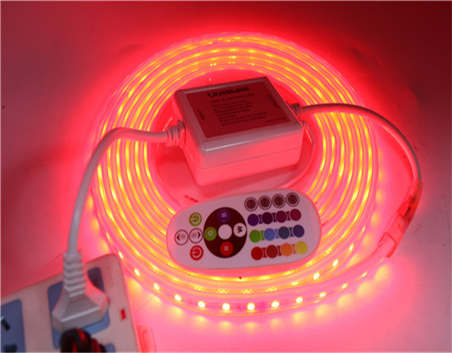 220V 110V 5050 Flexible LED Light NO Waterproof / Waterproof 60LEDs/m 5m/lot RGB / RGBW LED Strip light
