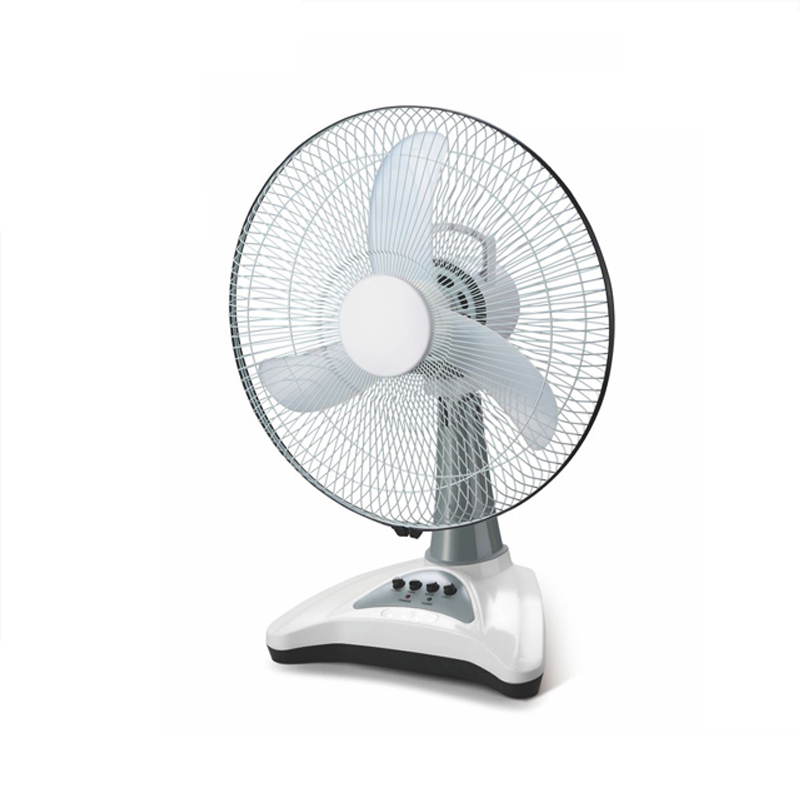 16'' cheap plastic desk fan with led light